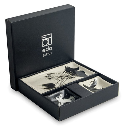 BlackWhite Sushi-Set für 2 Personen – Geschenkbox 