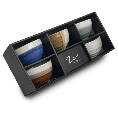 Zen Bowlset 5 pcs 11 x 7 cm - giftbox 