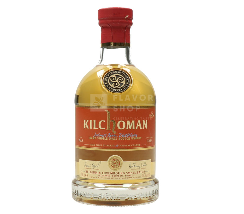 Kilchoman Sauternes/Bourbon/Sherry Finish Small batch 3 Release Belgium 70 cl