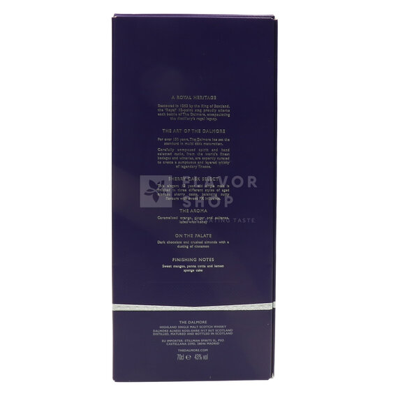 Dalmore 12Y Sherry Select Whiskey 70 cl