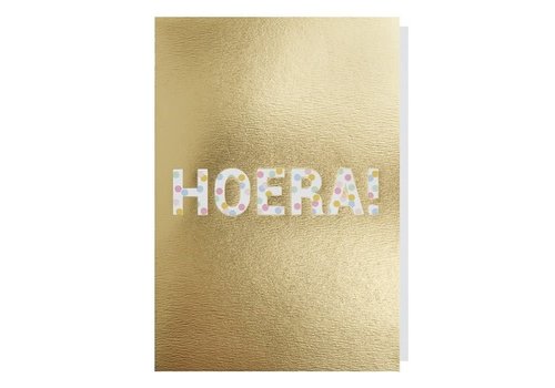 Papette Gold Hooray! greeting card