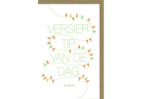 Papette Versiertip van de dag wenskaart