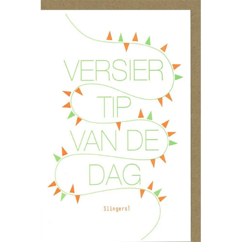 Decoration tip of the day greeting card 