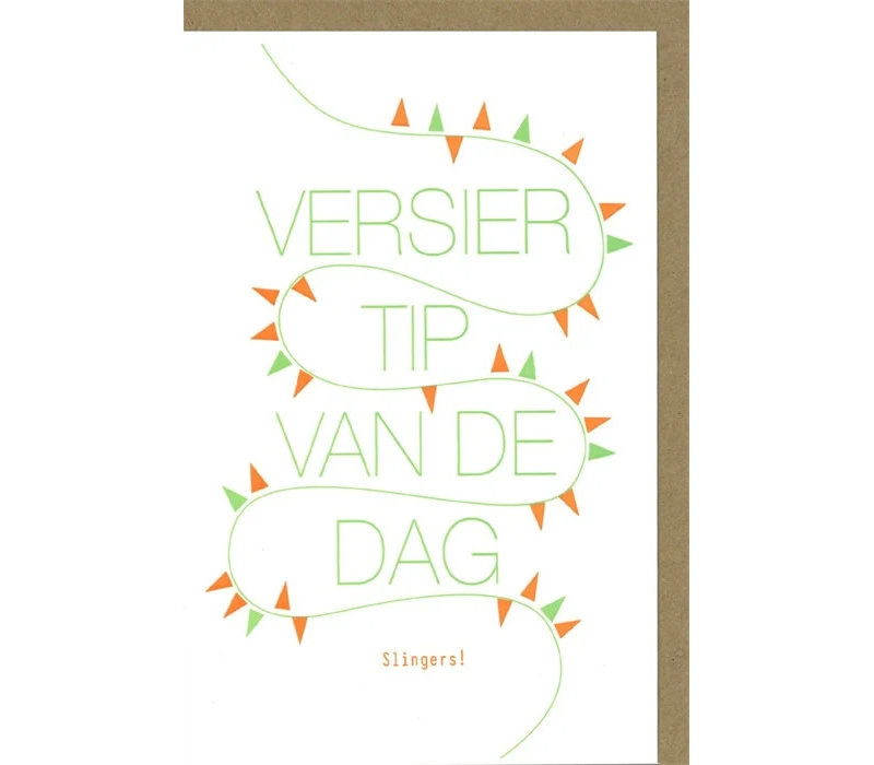 Versiertip van de dag  carte de voeux