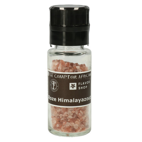 Rosa Himalaya-Salz, große Kristalle – in schwarzer Mühle, 100 g 