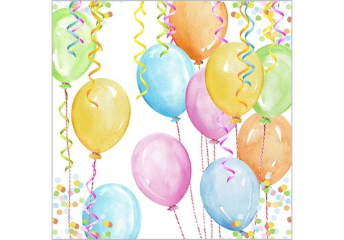 PPD Serviettes Balloon Party 33x33 cm