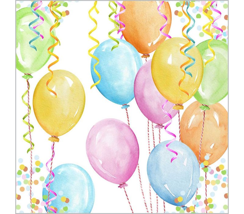 Servietten Ballonparty 33x33 cm