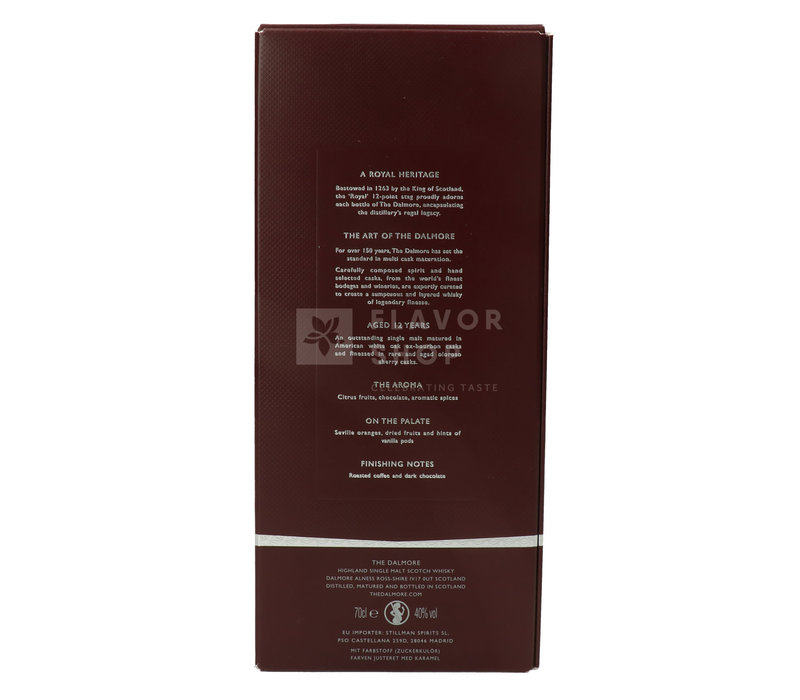 Dalmore 12Y Oloroso Sherry Whiskey 70 cl