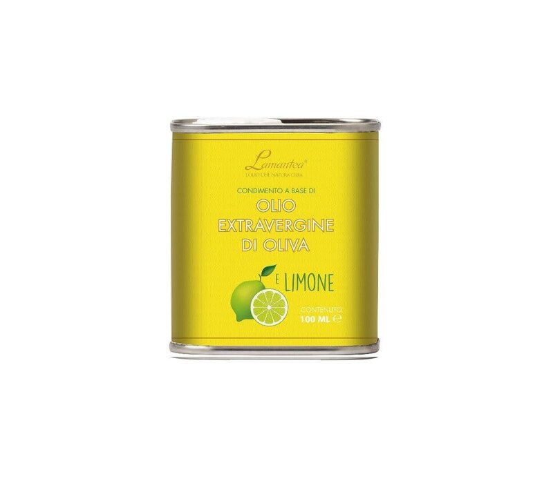 Extra virgin olive oil with lemon can 100 ml