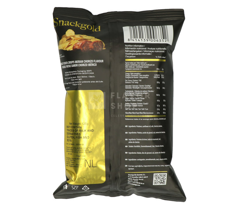 Chips Gourmandes Chorizo Ibérique 125 g