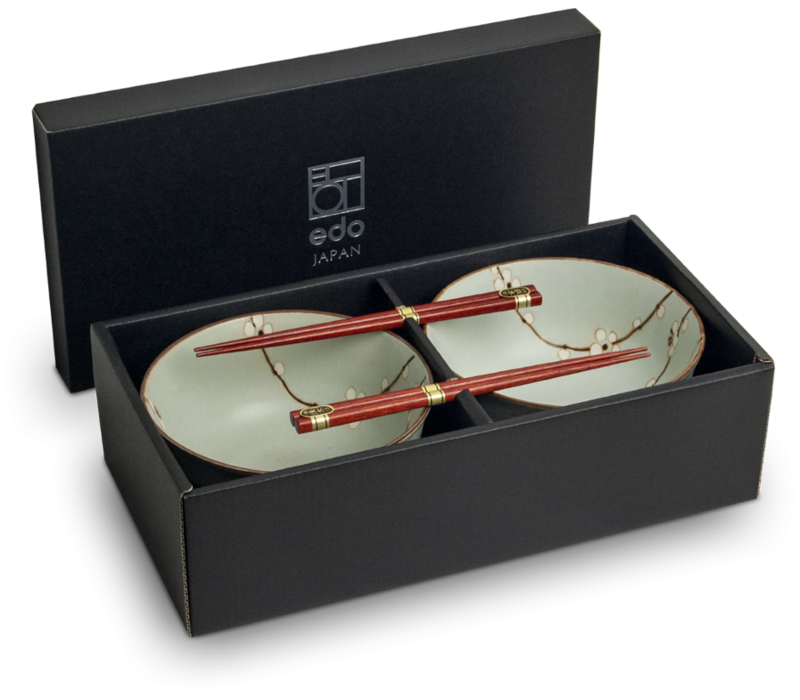 Hanagreen Pokébowl-Set für 2 Personen – Geschenkbox