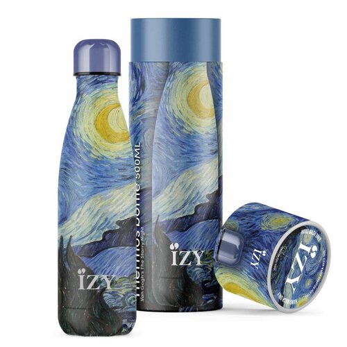 Trinkflasche 500 ml Van Gogh - Sternennacht - Geschenkbox 