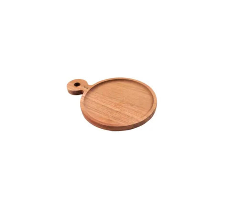 Hamburger board made of acacia wood with handle round ø 20cm FSC®