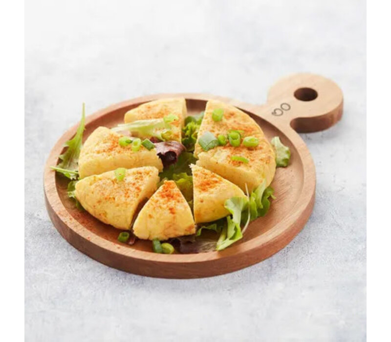 Planche à  hamburger en bois d'acacia avec poignée ronde à¸ 20cm FSC ®