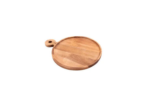 Point Virgule Hamburger board made of acacia wood with handle round ø 25cm FSC®