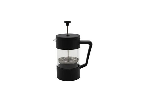 Point Virgule French press cafetière made of black glass 600ml