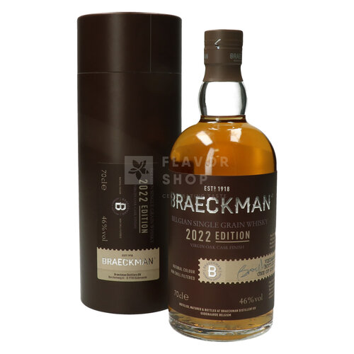 Braeckman Single Grain Virgin Oak Whisky 70 cl 