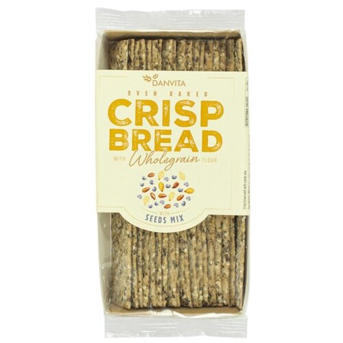 Crispbread Whole wheat with seeds 130 g 