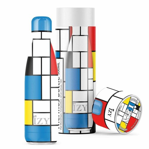 Gourde 500 ml Mondriaan - coffret cadeau 