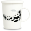 Edo Japan Panda theetas, porseleinen filter, giftbox