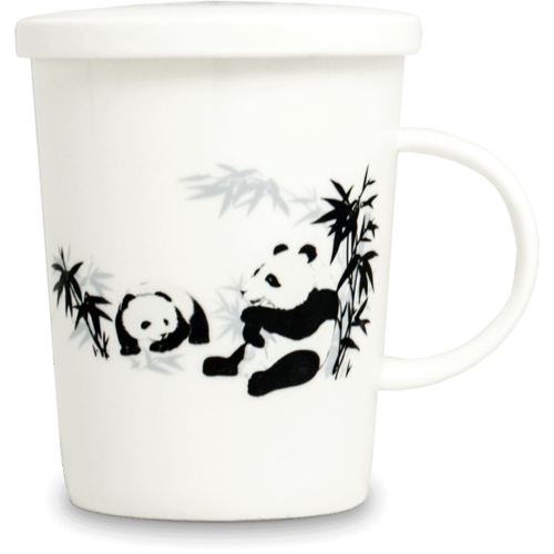 Panda-Teebeutel, Porzellanfilter, Geschenkbox 