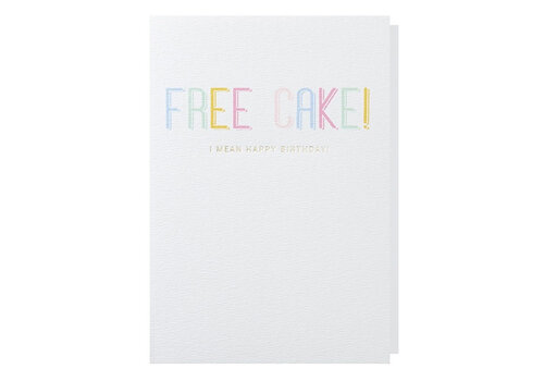 Papette Free Cake! Greeting card