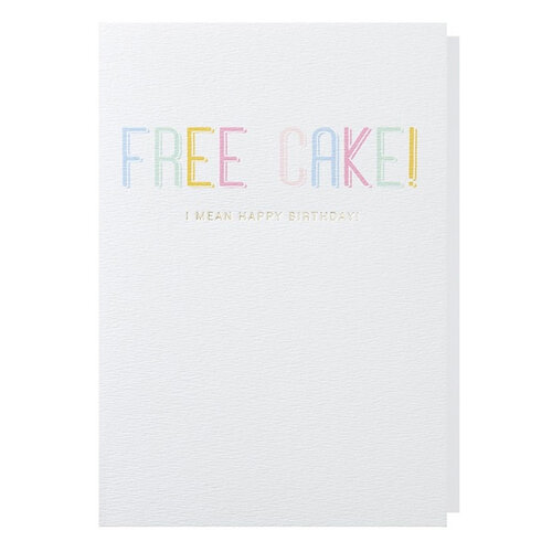Free Cake! Greeting card 