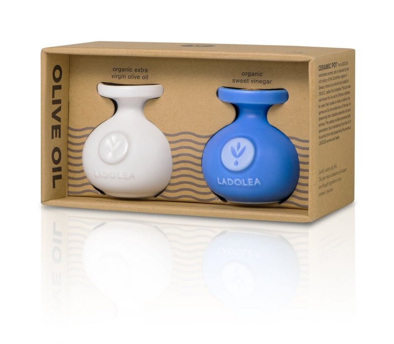 Bio-Olivenöl extra vergine und Bio-Balsamico-Essig, 80-ml-Box