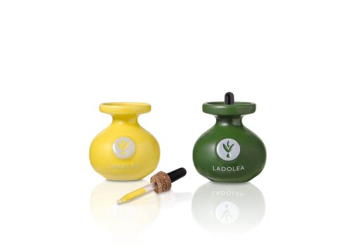 Ladolea Extra natives Olivenöl mit Zitrone und Oregano 2 x 80 ml
