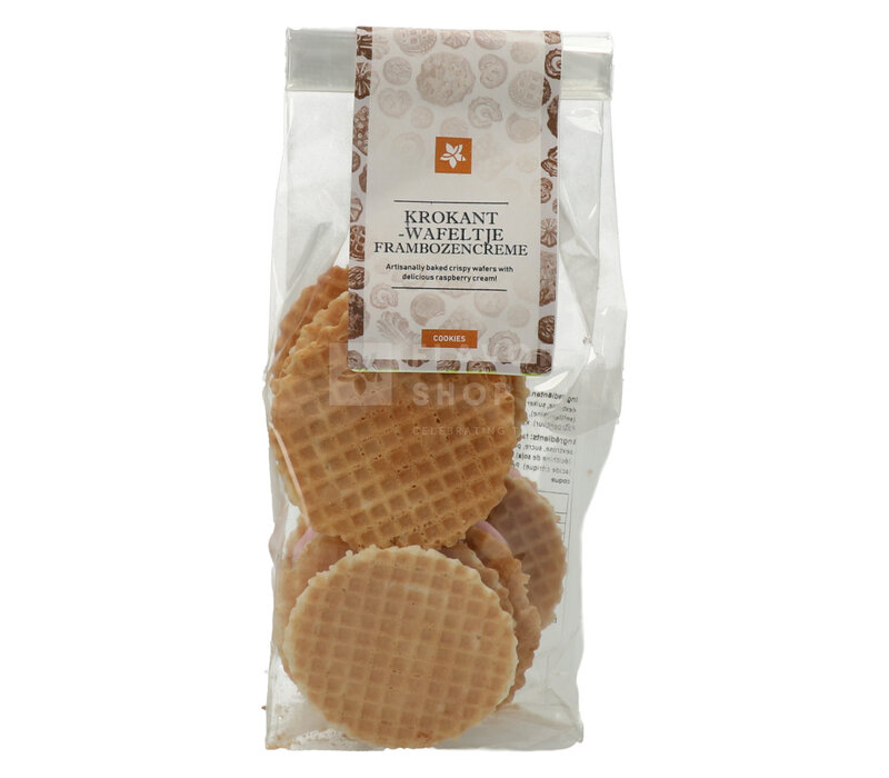 Crispy wafer with raspberry cream 125 g