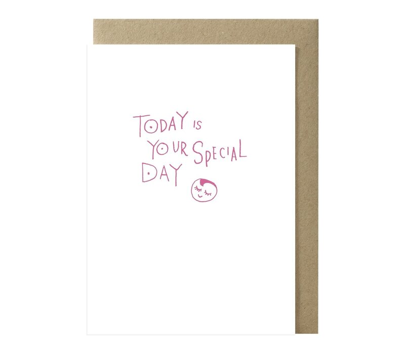 Today is your special day carte de voeux