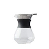 Point Virgule Cafetière en verre noir 400 ml