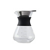 Point Virgule Cafetière en verre noir 600 ml