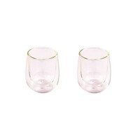 Set de 2 verres double paroi 80ml