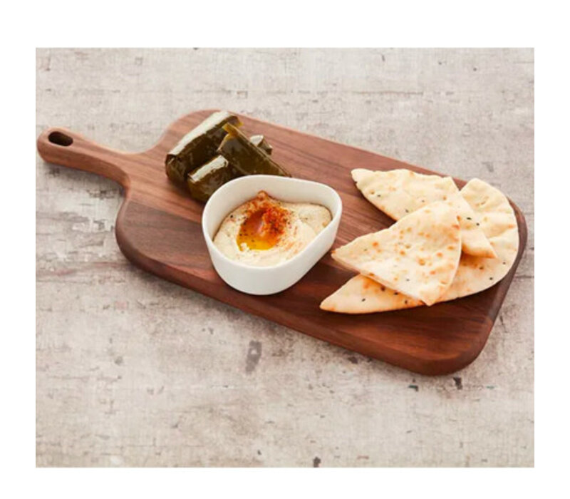 Planche de service avec poignée - Noyer 32x18,5 cm