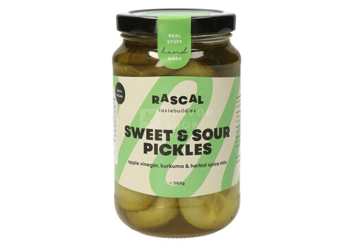 Rascal Tastebuddies Sweet&Sour Pickles (slices) 370 g