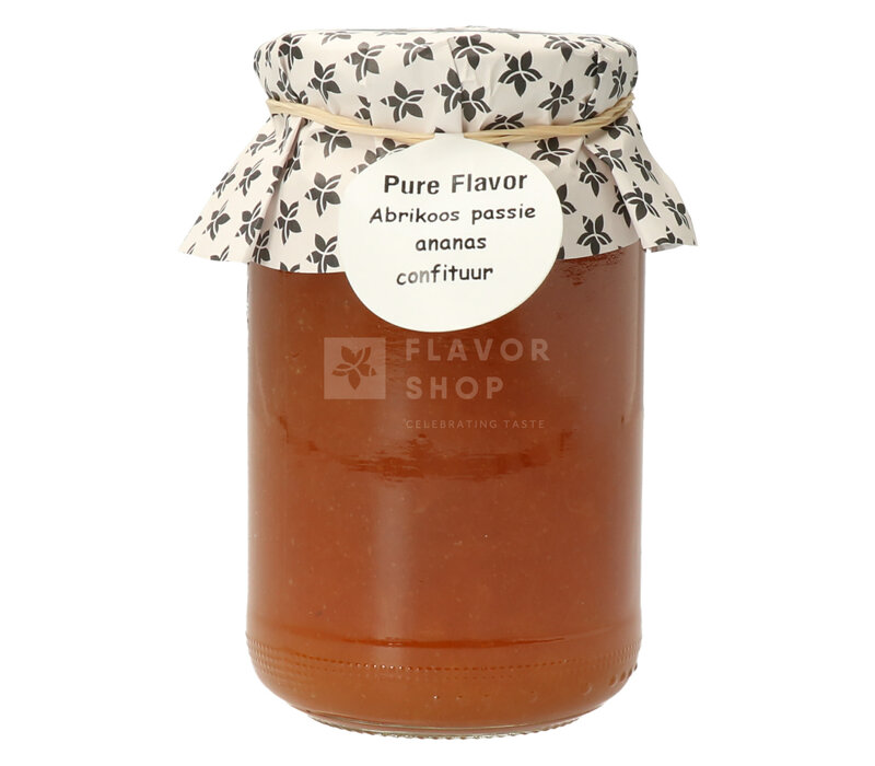 Confiture de fruits de la passion, d'abricots et d'ananas  375 g