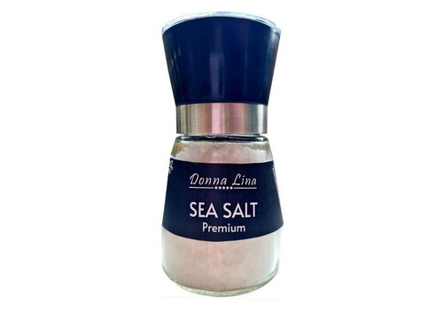 Donna Lina Coarse sea salt in a luxury grinder 180 g