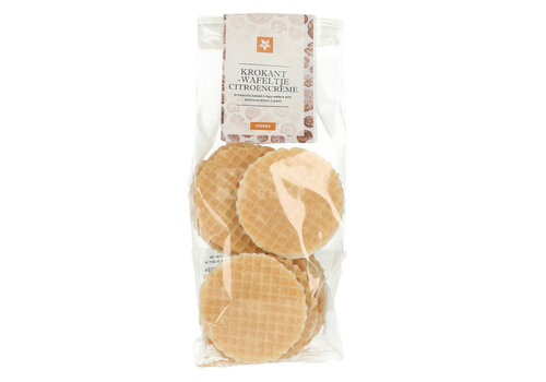 Pure Flavor Krokant wafeltje met citroencrème 125 g
