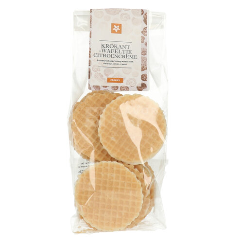 Krokant wafeltje met citroencrème 125 g 