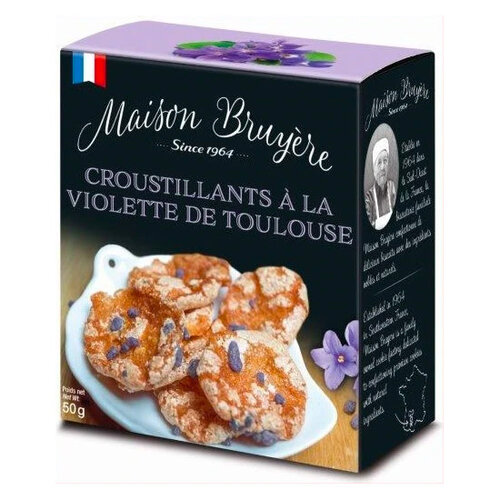 Biscuits croustillants à  la violette 50 g 