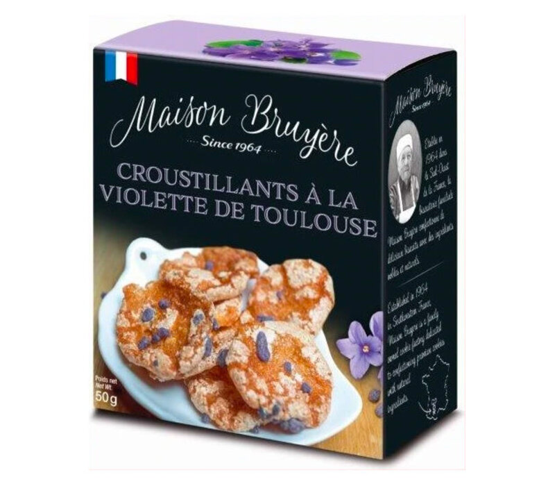 Biscuits croustillants à  la violette 50 g