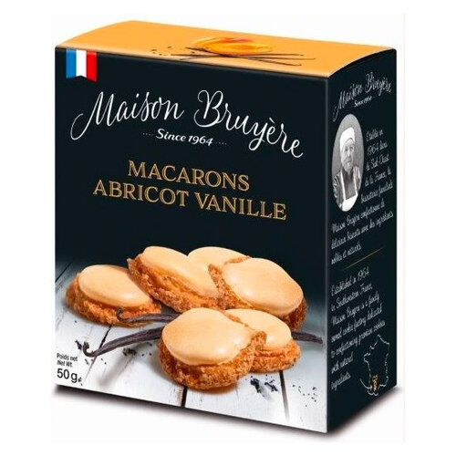 Biscuits au macaron abricot vanille 50 g 
