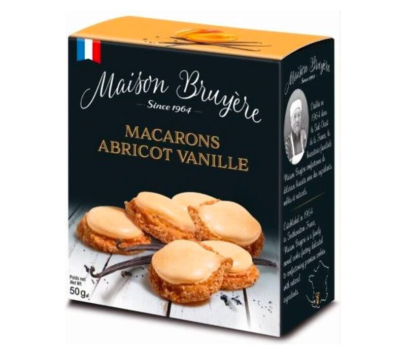 Koekjes met macaron abrikoos vanille 50 g