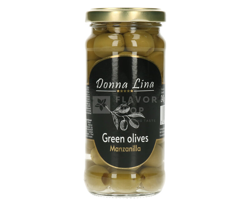 Green olives Manzanilla pitted 240 g