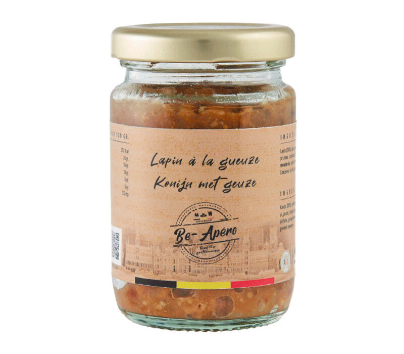 Tartinade de Lapin à  la Gueuze et aux Pruneaux 90 g