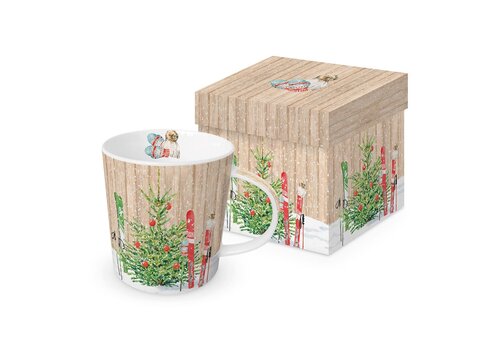 PPD Tasse Christmas Skiing - dans une boîte cadeau