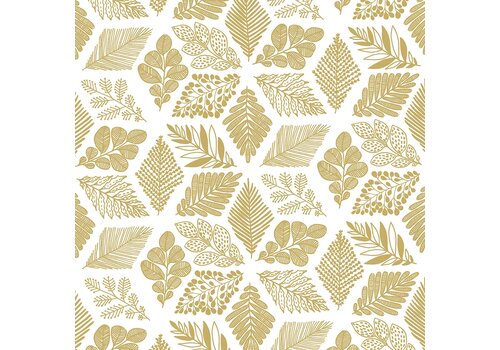 PPD Napkins Pure Leaves gold 25x25 cm