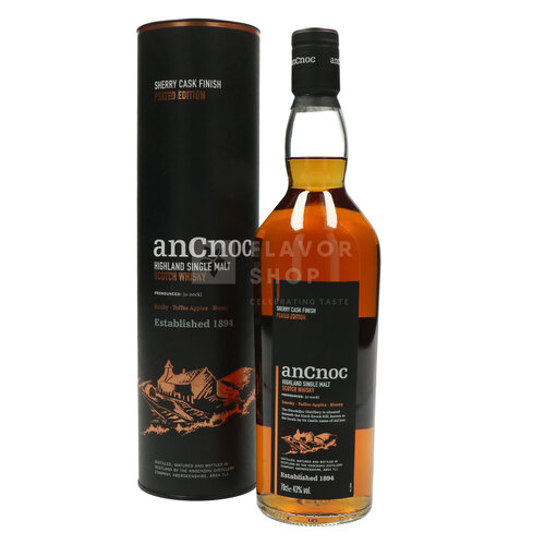 AnCnoc Sherry Peated Whisky 70 cl 