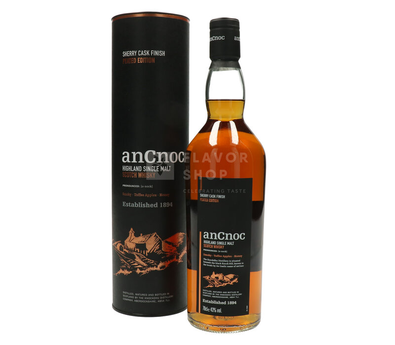 AnCnoc Sherry Peated Whiskey 70 cl